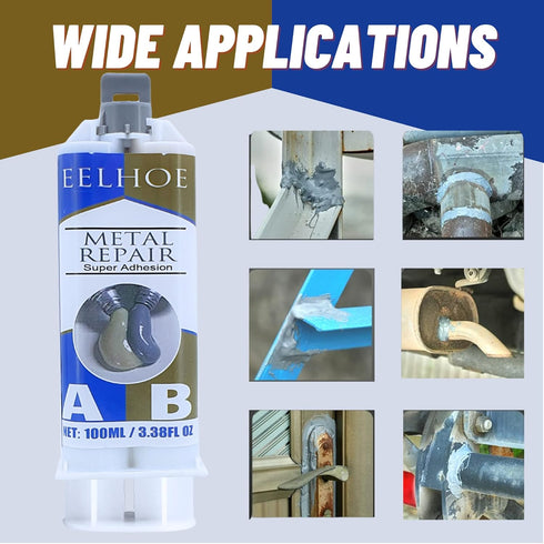Metal Repair Magic ab Glue 100 Gram, Epoxy Glue Metal, Cold Weld Metal Repair, Crazy Glue Metal Adhesive Paste Heavy Duty, Metal bonding epoxy Put...