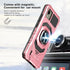 for Nokia C110 Phone Case with Tempered Glass Screen Protector,Military Grade Heavy Duty Shockproof Protective Cover,with Ring Kickstand Full-Body...