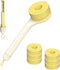 Vegetable Cleaner Brush Fruit Scrubber Brush Good Grip Long handle Food Cleaning Sponges Brush Multifunctional Kitchen Gadgets with Peeler Veggie ...