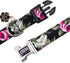 Cotton Dog Collar for Small Medium Large Dogs,Girl Dog Collar with Quick-Release Buckle,Flowers Soft Adjustable Pet Collar (Large, Black Flower)...