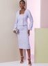 Vogue Misses' Close Lined Jacket, Pencil Skirt and Semi-Fitted High-Rise Pants Sewing Pattern Packet, Design Code V2017, Sizes 8-10-12-14-16, Mult...