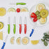 Paring Knife set of 6 PCS, 3.5 Inch Stainless Steel Fruit and Vegetable Knives,Comfortable Handle With Multi-Color Red/Green/Blue...