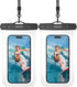 2 Pack Universal Waterproof Phone Pouch Up to 8.3"- IPX8 Cellphone Dry Case Compatible for iPhone 14 13 12 11 Pro Max SE XS Plus Samsung Galaxy A1...