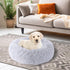 Calming Dog Bed, Pet Beds for Small Dogs, Cat Beds for Indoor Cats, Fluffy Faux Fur Plush Small Dog Bed, Washable Puppy Bed with Anti-Slip Bottom,...