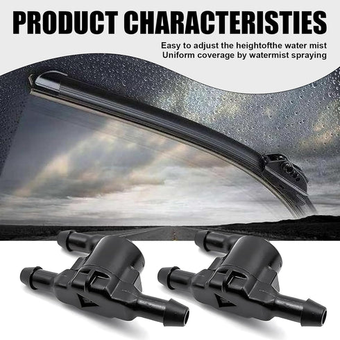 2 PCS Car Windshield Washer Hose Connector Replacements, Waterproof Durable Three-way Vehicle Hose Check Valve Accessories Compatible with Toyota ...