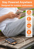Solar Charger 20000mAh Power Bank Portable Solar Phone Charger, Camping Waterproof External Battery Charger for Cell Phone, 2 USB/LED Flashlight w...