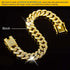 Dog Chain Collar Diamond Link Dog Collar Walking Dog Necklace Metal Cat Chain with Secure Buckle Pet Crystal Collar for Small Medium Large Dogs Ca...