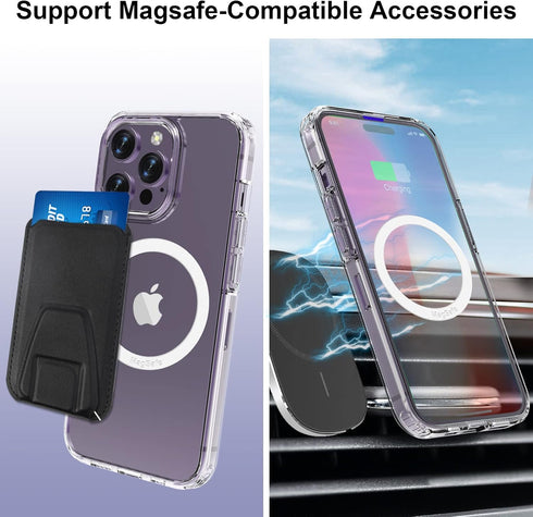 Universal MagSafe Ring, 5 PCS Magnet Sticker Magnetic Adapter Ring Compatible with Magsafe Accessories & Wireless Charging for iPhone 15/14/13/12 ...