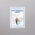 SmartSign 10 x 7 inch “Respect Your Co-Workers - Office Refrigerator Etiquette” Magnetic Sign, Conformable 32 mil Rubber, Multicolor...