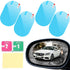 4Pcs Car Rear View Mirror Film Clear Sticker Film Transparent Rainproof Film with Cleaning Kits Waterproof Sticker Antifogging for Car Mirrors and...