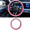 Car Steering Wheel Cover, 15" Breathable Anti-Slip Elastic Stretch Without Inner Ring, Short Faux Steering Wheel Protector, Universal Car Interior...