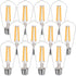 BORT ST58/ST19 Vintage LED Edison Bulbs, Warm White 2700K, Dimmable 6W Edison Light Bulbs, 60W Equivalent, 700LM, E26 Standard Base Filament LED B...