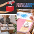 9 x 12 inches Hardcover Sketchbook for Drawing 120 Sheets Spiral Bound Sketch Pad Premium Art Sketchbook Artistic Drawing Painting Writing Paper(6...