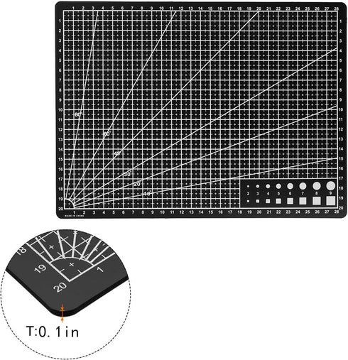 Self Healing Sewing Mat, Rotary Cutting Mat Double Sided 5-Ply Craft Cutting Board for Sewing Crafts Hobby Fabric Precision Scrapbooking Project 9...