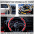 New Fluffy Anti-Skid Steering Wheel Cover Segmented Protector Safe and Non Slip Car Accessory and Durable Easy to Install for Steering Wheels of U...