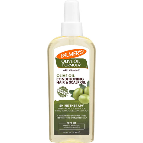 Palmer's Olive Oil Formula Hair Conditioning and Scalp Oil Spray, Hydration and Shine Therapy for Dry or Damaged Hair, Promotes Scalp Health, 5.1 ...