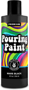 Black Pouring Paint Acrylic Pouring for Pour Art and Flow Painting 8oz 236 ml Bottle Mars Black...