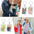 10PCS Acrylic Photo Picture Keychains Blank Photo Keyrings Double Sided Picture Holder With Split Ring Clear Personalised Diy Craft Art Projects P...