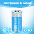 Rechargeable Lithium C Batteries with 4 in 1 USB-C Charge Cable,4 Pack C Cell Li-ion Battries,LR14 1.5V C Size Cell Battery Replacement 4100mWh fo...
