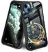 LANJINDENG Compatible with iPhone 15 Plus Case Golden Starry Moon Butterfly Design for Women Girls, Military Grade Shockproof Bumper Anti-Scratch ...