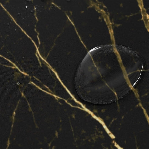 ALAZA Black Gold Marble Shower Curtain Waterproof Polyester Bath Curtian with Hooks 72x72 Inch...
