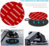 PKYAA Dashboard Pad Mounting Disk Sticky Adhesive Replacement Kit, 3pcs 2.76"(70mm) Circle Heat Resistant Double-Sided Stickers for Suction Cup Ca...