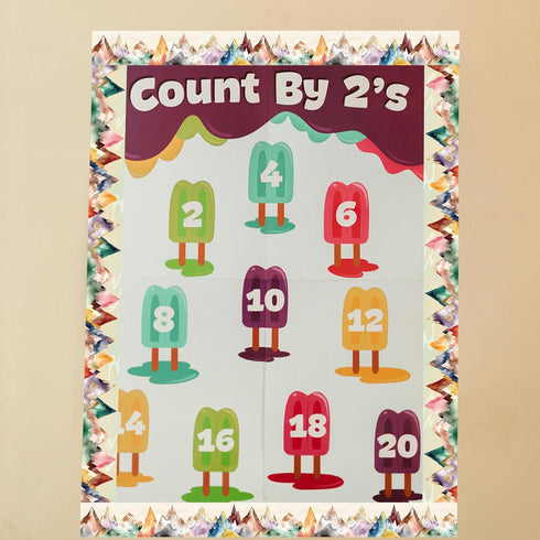 Moving Mountains Bulletin Board Borders 60Pcs Mountain Bulletin Board Decorations for Classroom School Party Supply 70Ft...