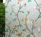 VSUDO Static Cling Decorative Window Privacy Film – Frosted Privacy Window Film with Jasmine Floral & Stained Glass Design, Adhesive-Free Tint for...