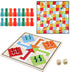 2 in 1 Snakes and Ladders, Ludo Game Set, 12 x 12 Inch Ludo Board Game 2-4 Players Family Dice Games Set Classic Double Sided Game Board for Adult...