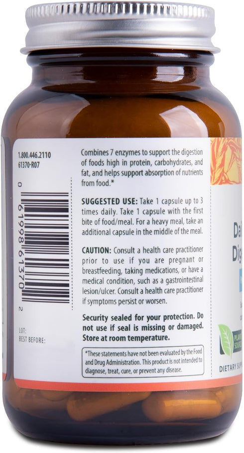 Flora Daily Maintenance Digestive Enzymes - Contains 7 Enzymes for Digestive Health Support - Aids Gas & Bloating - Non-GMO & Gluten-Free - 60 Veg...