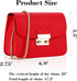Crossbody Bag for Women Vegan Leather Handbag Fashion Sling Shoulder Purse with Chain...