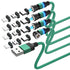Magnetic Charging Cable 4-Pack 3 in 1 Nylon Braided USB Phone Charger 360 Rotating Compatible with Micro USB Type C iProduct and Most Devices (6.6...