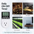Digital Infinite Repeat Cycle Intermittent Timer Plug for Electrical Outlet, 24 Hour Programmable Indoor Timed Power Switch with Countdown Delay O...