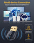 ZEXMTE 5.1 USB Bluetooth Adapter for PC, Bluetooth Dongle for PC, 50M/164FT Long Range Bluetooth Adapter Stable Signal, with FPC Antenna, Windows ...