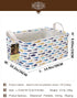 HUNRUNG Rectangle Storage Basket Cute Canvas Organizer Bin for Pet/Children Toys, Books, Clothes Perfect for Rooms/Playroom(rectangle-fish)...