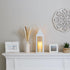 Zings & Thingz Manhattan Hanging Cable Candle Holder Lantern, Decorative Light Home Decor, 15" Tall, White...