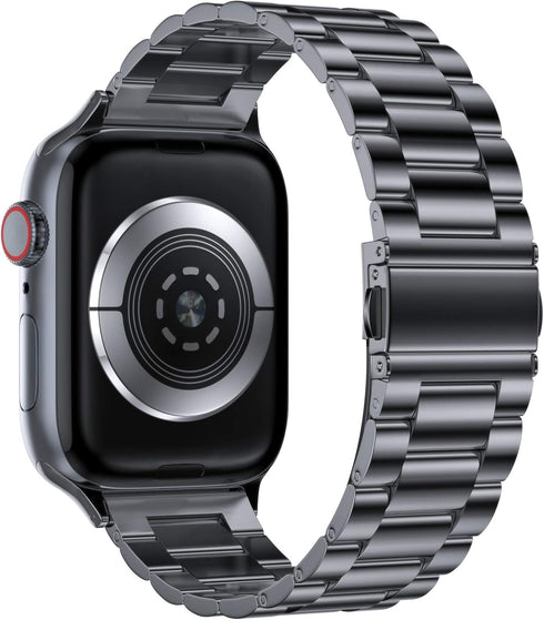 EPULY Metal Band Compatible with Apple Watch Band 49mm 45mm 44mm 42mm 41mm 40mm 38mm Men & Women, Business Stainless Steel Strap for iWatch Bands ...