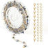 YOUBEIYEE Gold Plated Chain for Jewelry Making Blue Natural Stone Bead Chain Women Necklace Bracelet DIY Stainless Steel Jewelry Supplies...