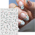 JMEOWIO 10 Sheets Flower French Tip Nail Art Stickers Decals Self-Adhesive Pegatinas Uñas Spring Summer Floral Line Nail Supplies Nail Art Design ...