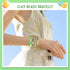 Yochus Green Clay Beads Bracelet Making kit, 1700pcs Heishi Beads for Jewelry Making, Polymer Clay Beads Friendship Bracelet Kit with Gold Beads L...
