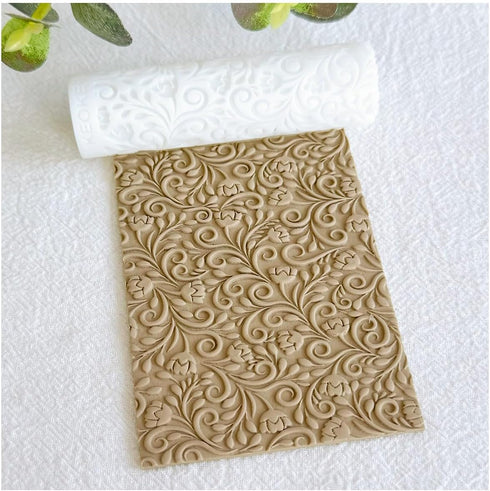 KEOKER Polymer Clay Texture Roller, Polymer Clay Roller for Making Earrings, Like Polymer Clay Texture Sheets, Great Work with Polymer Clay Cutter...