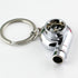 maycom Creative Spinning New Chrome Polished Silver Turbo Turbocharger Keychain Key Chain Ring Keyring Keyfob,make Whistle Sound...