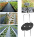 60 Pack Landscape Staples Gasket U-Sharped Garden Stakes Washer Anti-Ripping Plastic Buffer for Landscaping Grass Sunshade Cloth Staple Pin Nail G...