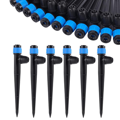 Drip Irrigation Emitters with Adjustable 360 Degree Water Flow Drippers Sprayer for 1/4 inch Tubing, Garden Drippers Sprayer Perfect for House Gar...