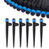 Drip Irrigation Emitters with Adjustable 360 Degree Water Flow Drippers Sprayer for 1/4 inch Tubing, Garden Drippers Sprayer Perfect for House Gar...
