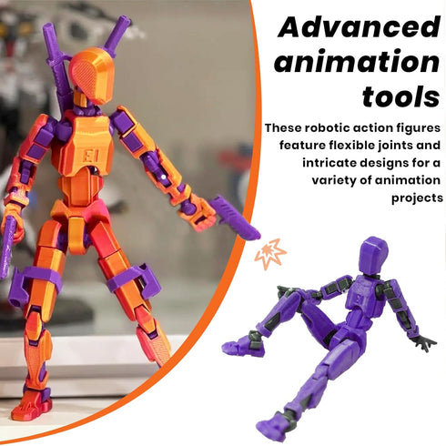 MIGESS(Assembly Completed 3D Printed and Multi-Jointed Action Figure,Multi-Jointed and 3D Printed Robot,Desktop Decorations for Action Figures for...