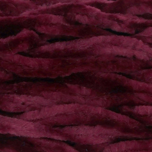 JubileeYarn Chenille Yarn - 100g/Cake Worsted Weight - Scarlet - Dark Mulberry Maroon Purple Velvet - 2 Cakes...