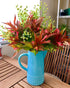 Artificial Flowers 8PCS Fake Red Spray Morning Glory Plants Shrubs Greenery Bouquet for Your Home Kitchen Table Centerpieces Arrangements Indoor O...
