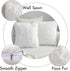 MIULEE Pack of 2 Decoration Luxury Faux Fur Throw Pillow Covers Winter Cute Deluxe Decorative Plush Pillow Case Cushion Cover Shell for Sofa Bedro...