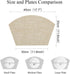 SHACOS Small Round Table Placemats Wedge Placemat Set of 4 Non Slip Heat Resistant Woven Vinyl Table Mats Wipe Clean Indoor Outdoor (4, Beige Yell...